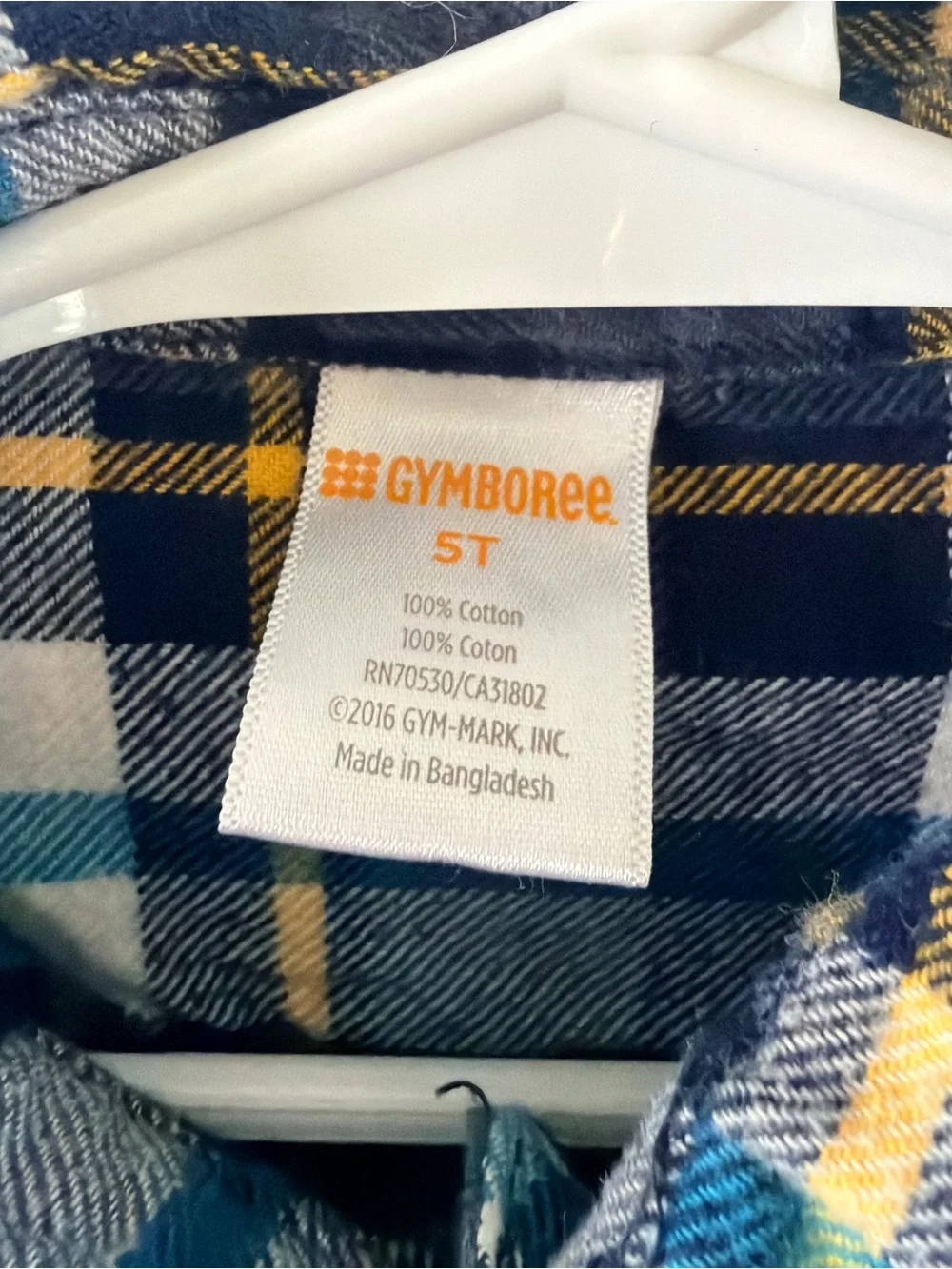 Kids Navy Plaid Button-Up Shirt - Gymboree